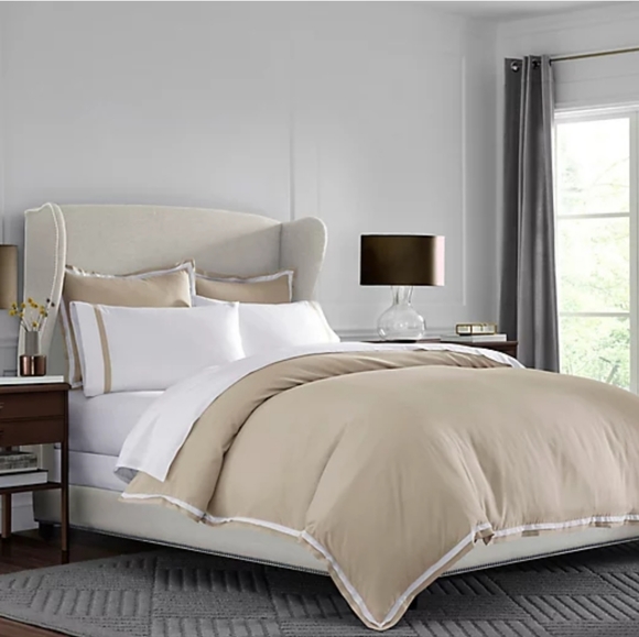 Matrex Other - Martex 2000 Series Ultra-Soft Microbrushed Duvet Cover Set, King, Khaki/White